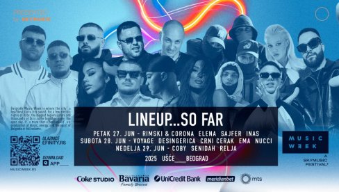 POSLEDNJE ODBROJAVANJE POČINJE SADA: Još 4 subote do festivala Belgrade Music Week 25
