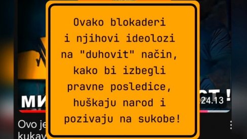 DA MU J***MO MIR I STABILNOST! Evo kako blokaderi sa ideologom Žunićem pozivaju na nasilje